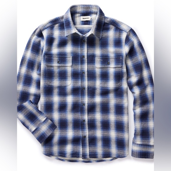 Taylor Stitch Other - NEW Taylor Stitch The Ledge Shirt Blue Sky Plaid Flannel Button Shirt Medium